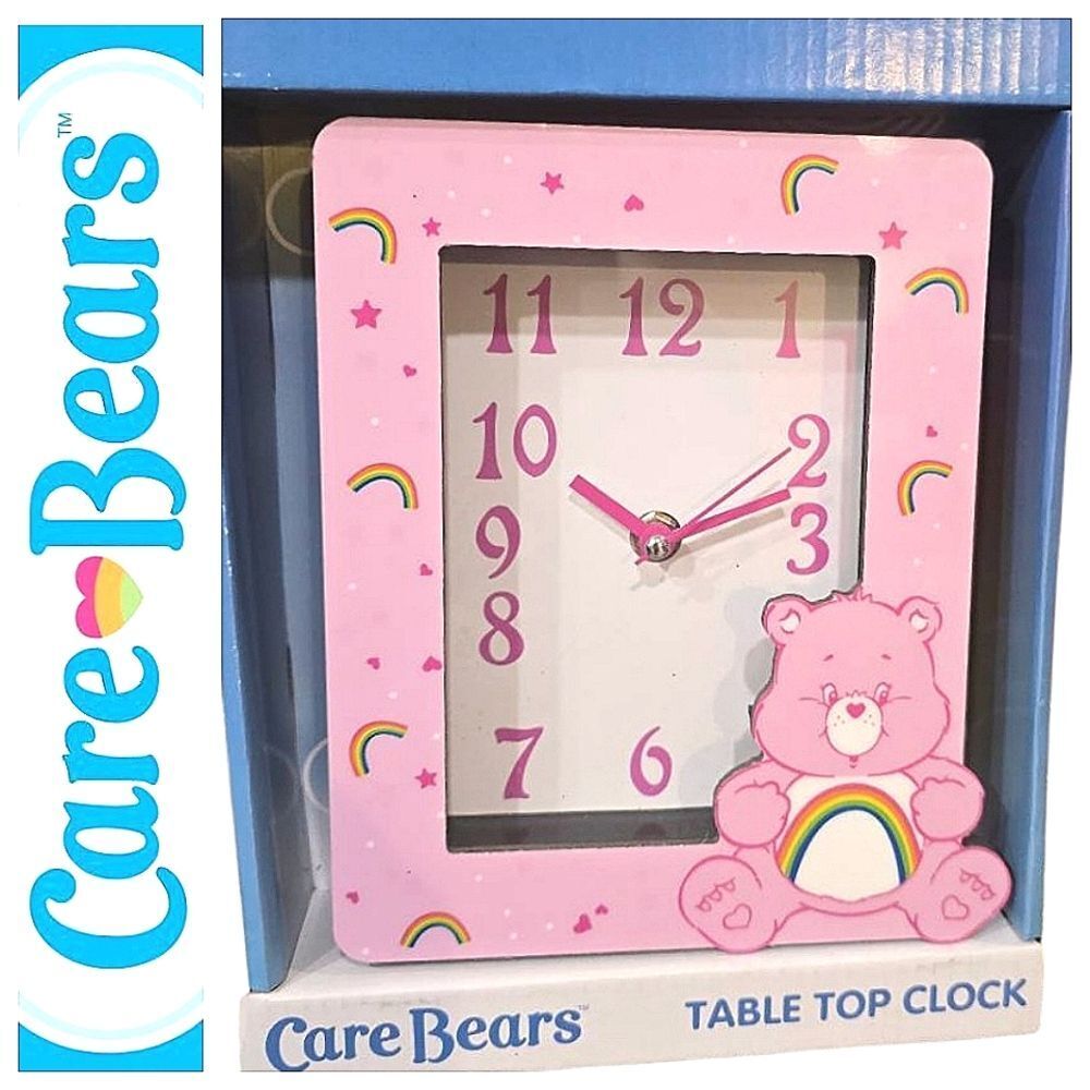 Care Bears Table Top Clock- Pink